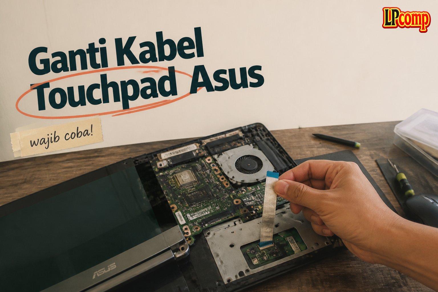 Ganti Kabel Touchpad Asus