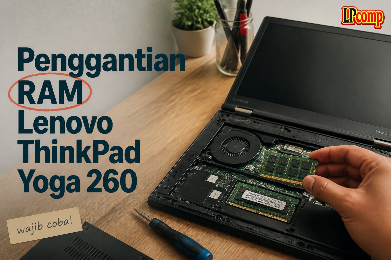 Penggantian RAM Lenovo ThinkPad Yoga 260