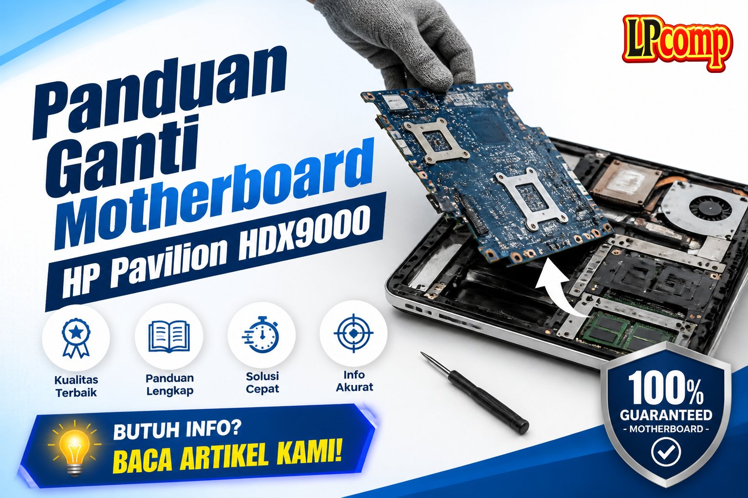 Panduan Ganti Motherboard HP Pavilion HDX9000