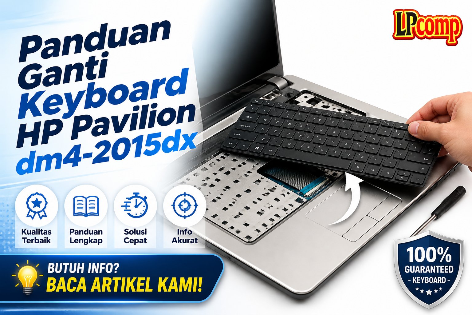 Panduan Ganti Keyboard HP Pavilion dm4-2015dx