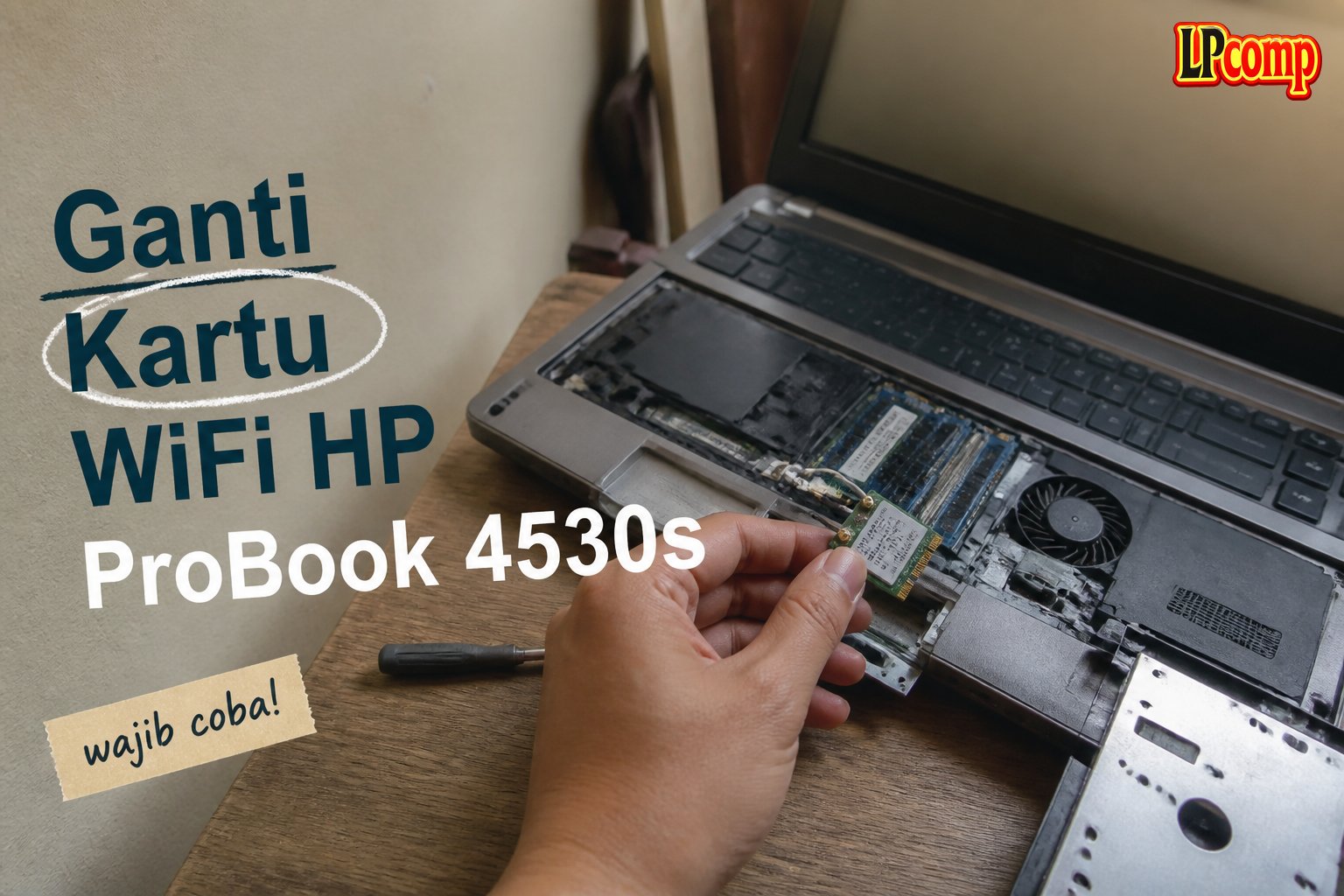 Ganti Kartu WiFi HP ProBook 4530s