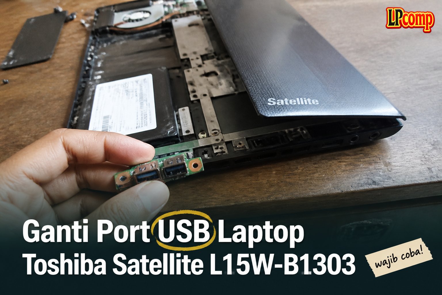 Ganti Port USB Laptop Toshiba Satellite L15W-B1303