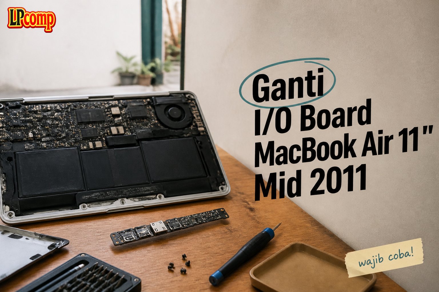 Ganti I/O Board MacBook Air 11" Mid 2011