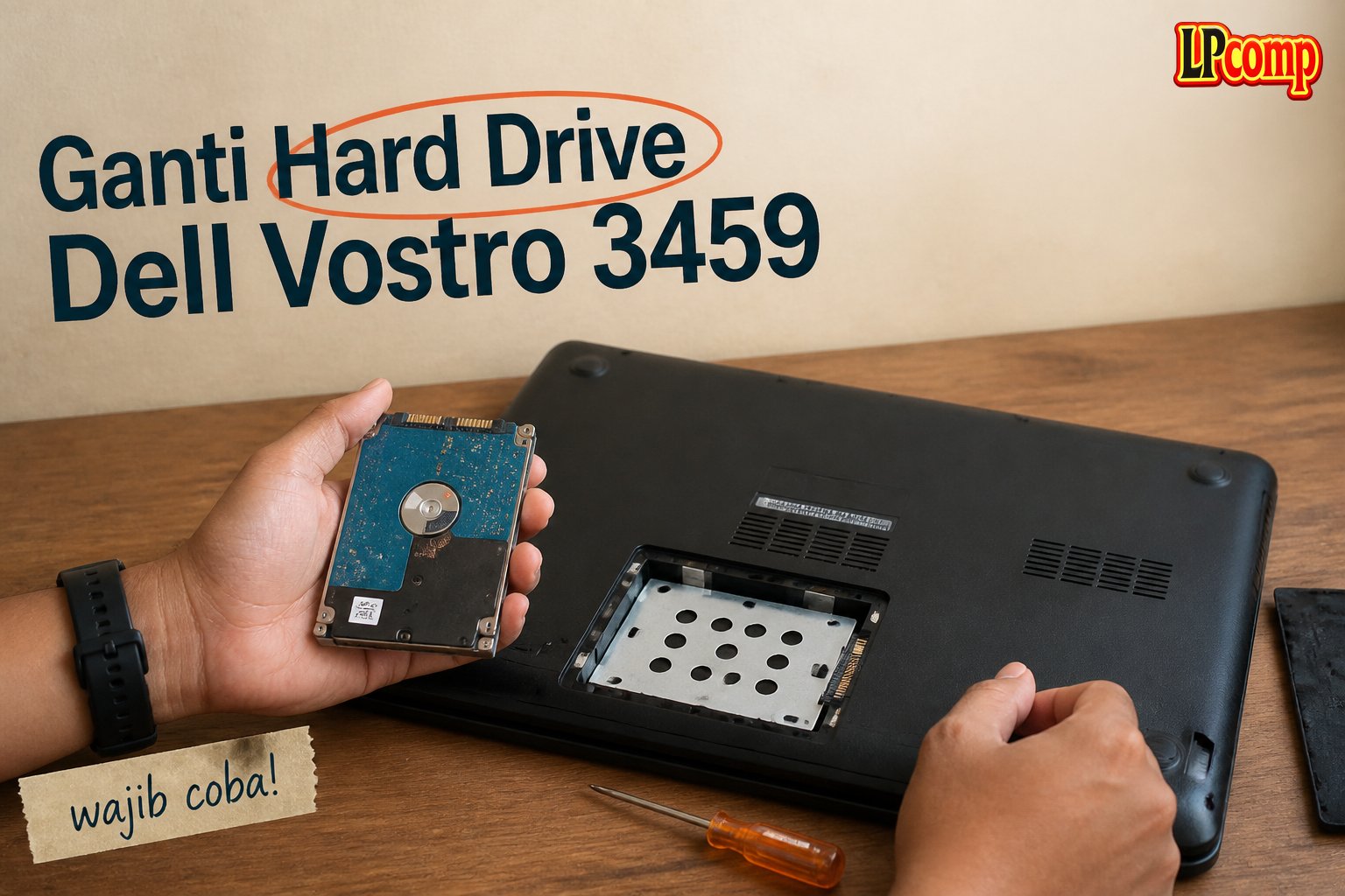 Ganti Hard Drive Dell Vostro 3459