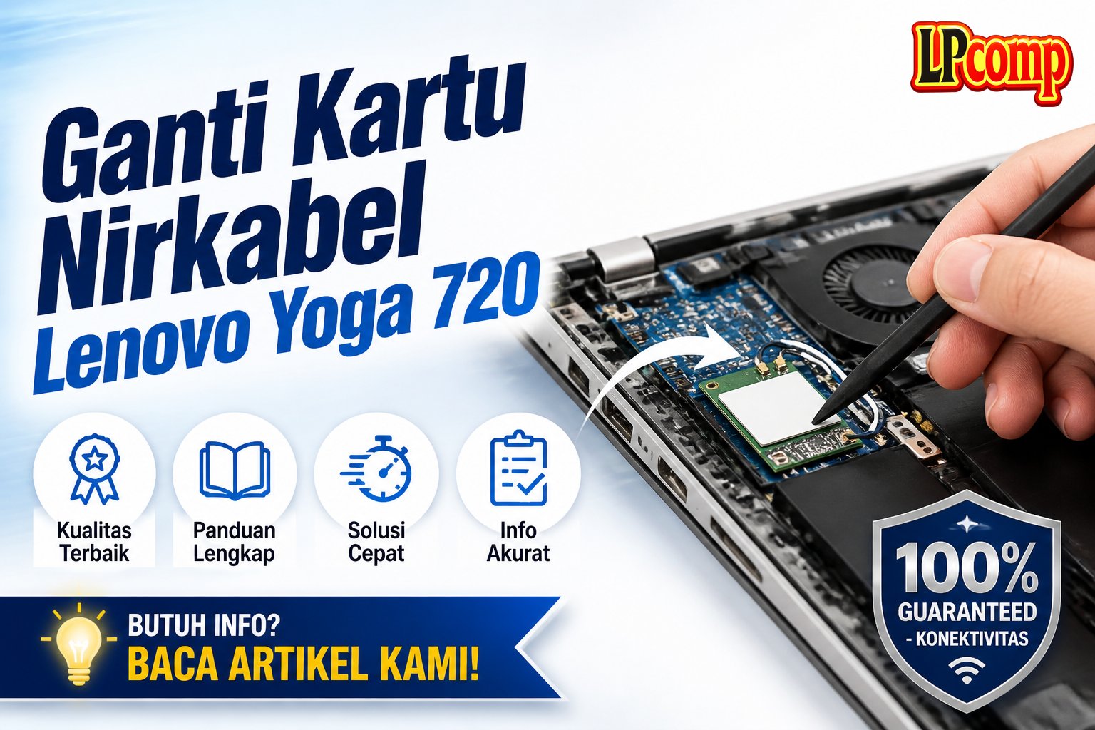Ganti Kartu Nirkabel Lenovo Yoga 720