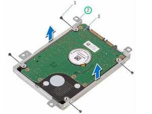 Langkah 6 — Memasang Bracket ke Hard Drive Baru