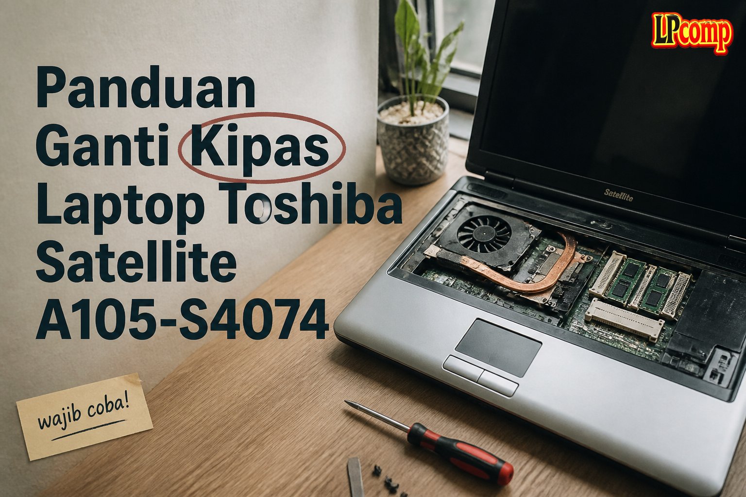 Panduan Ganti Kipas Laptop Toshiba Satellite A105-S4074