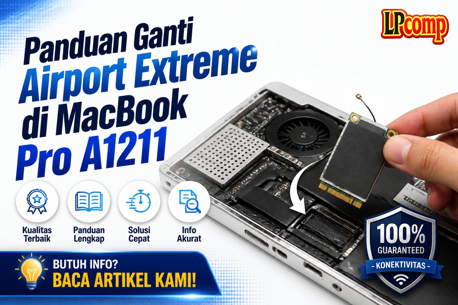 Panduan Ganti Airport Extreme di MacBook Pro A1211