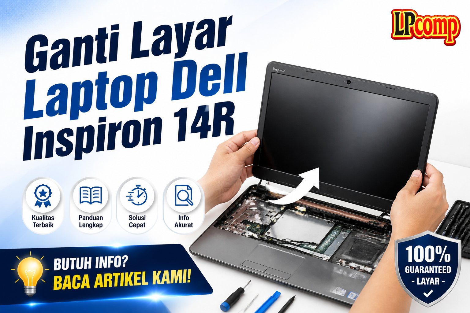 Ganti Layar Laptop Dell Inspiron 14R