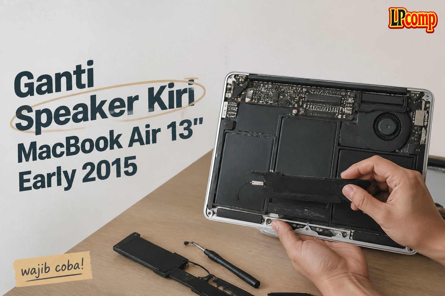 Ganti Speaker Kiri MacBook Air 13" Early 2015