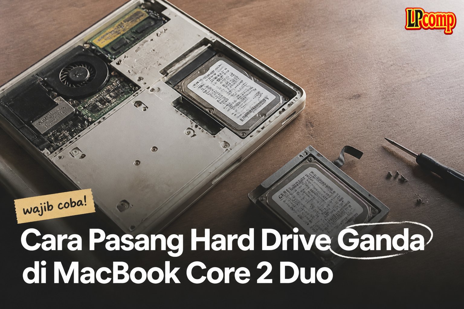 Cara Pasang Hard Drive Ganda di MacBook Core 2 Duo