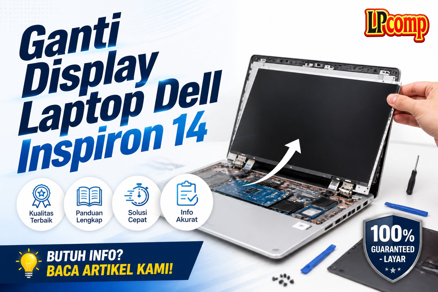 Ganti Display Laptop Dell Inspiron 14