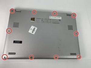 Langkah 1 — Membuka bagian belakang laptop