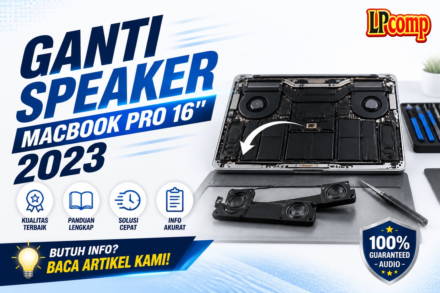 Ganti Speaker MacBook Pro 16" 2023