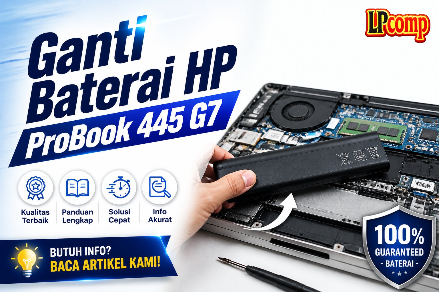 Ganti Baterai HP ProBook 445 G7