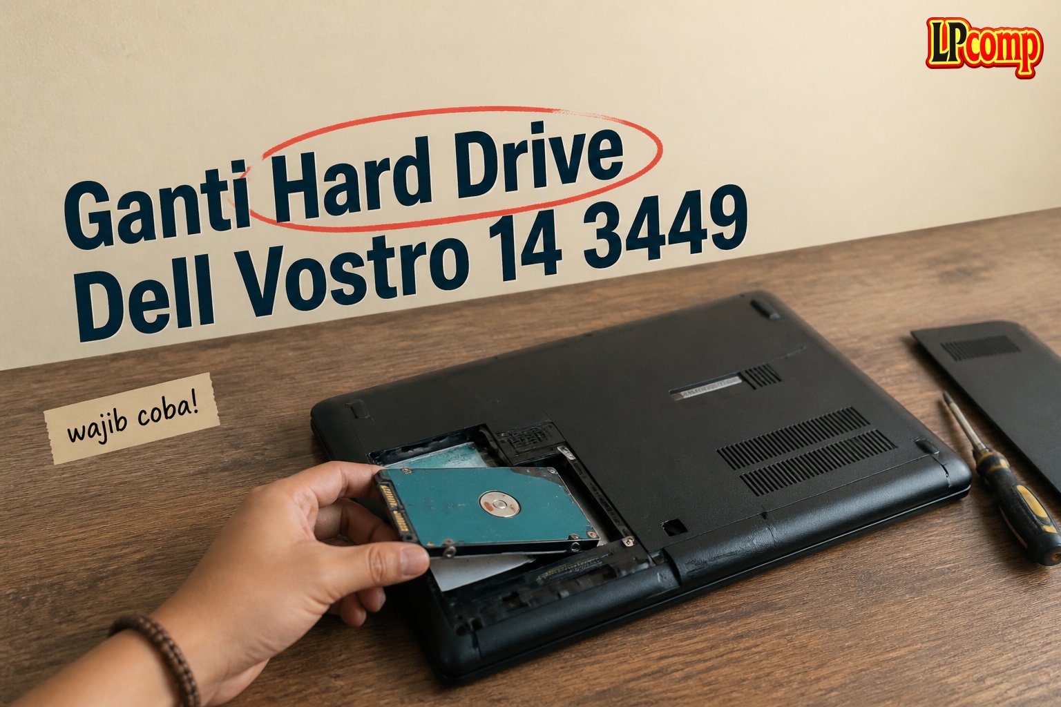 Ganti Hard Drive Dell Vostro 14 3449