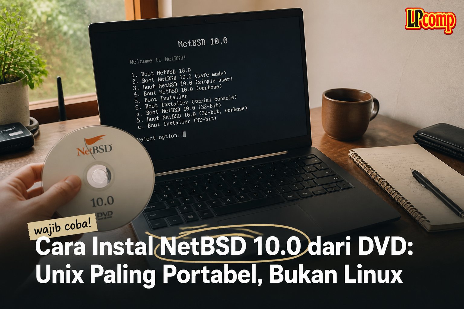 Cara Instal NetBSD 10.0 dari DVD: Unix Paling Portabel, Bukan Linux