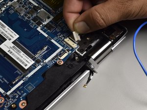 Langkah 5 — Lepaskan kabel dan kabel ribbon