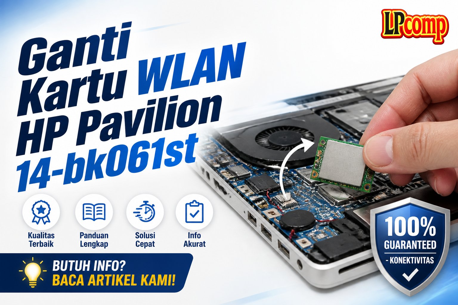Ganti Kartu WLAN HP Pavilion 14-bk061st