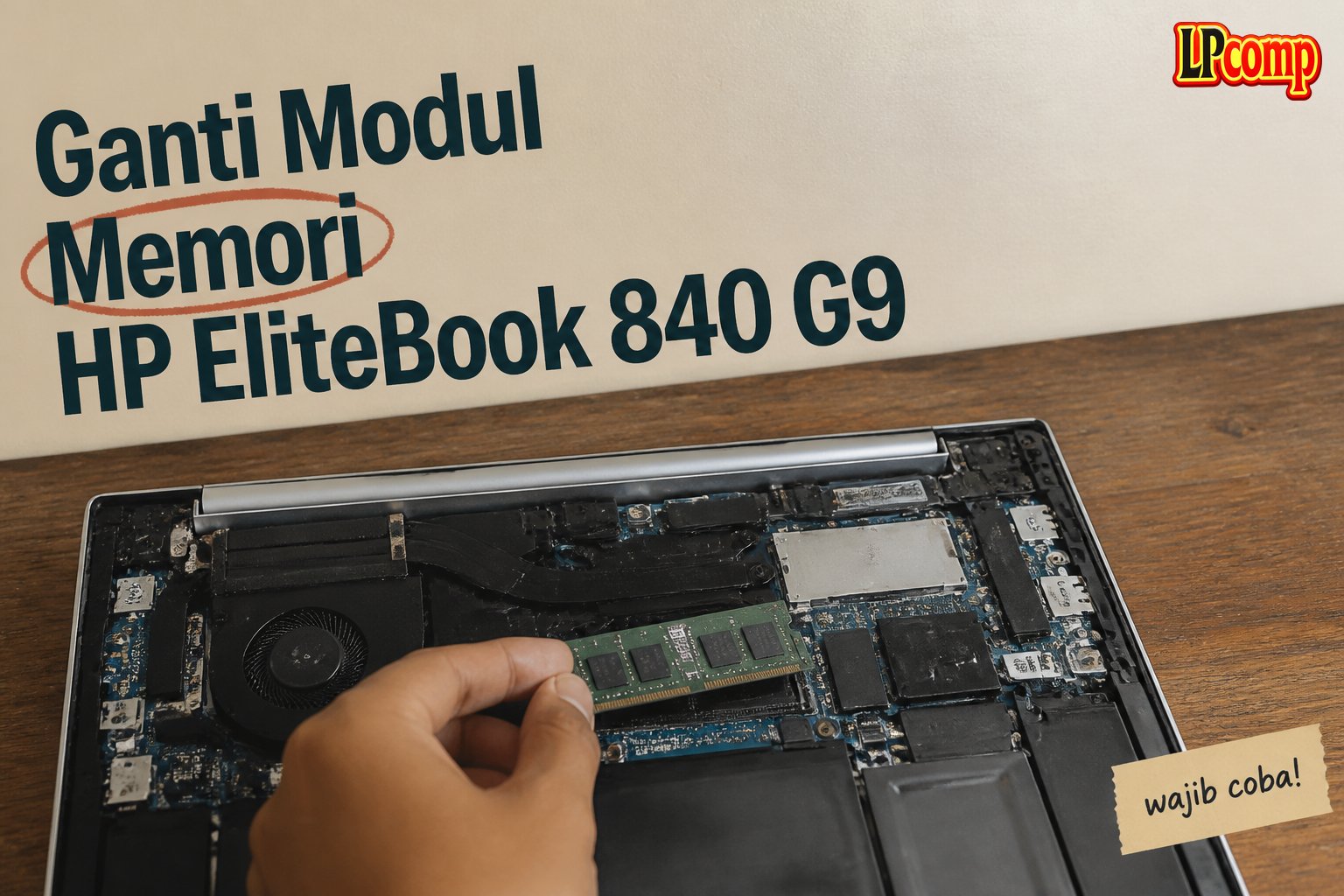 Ganti Modul Memori HP EliteBook 840 G9