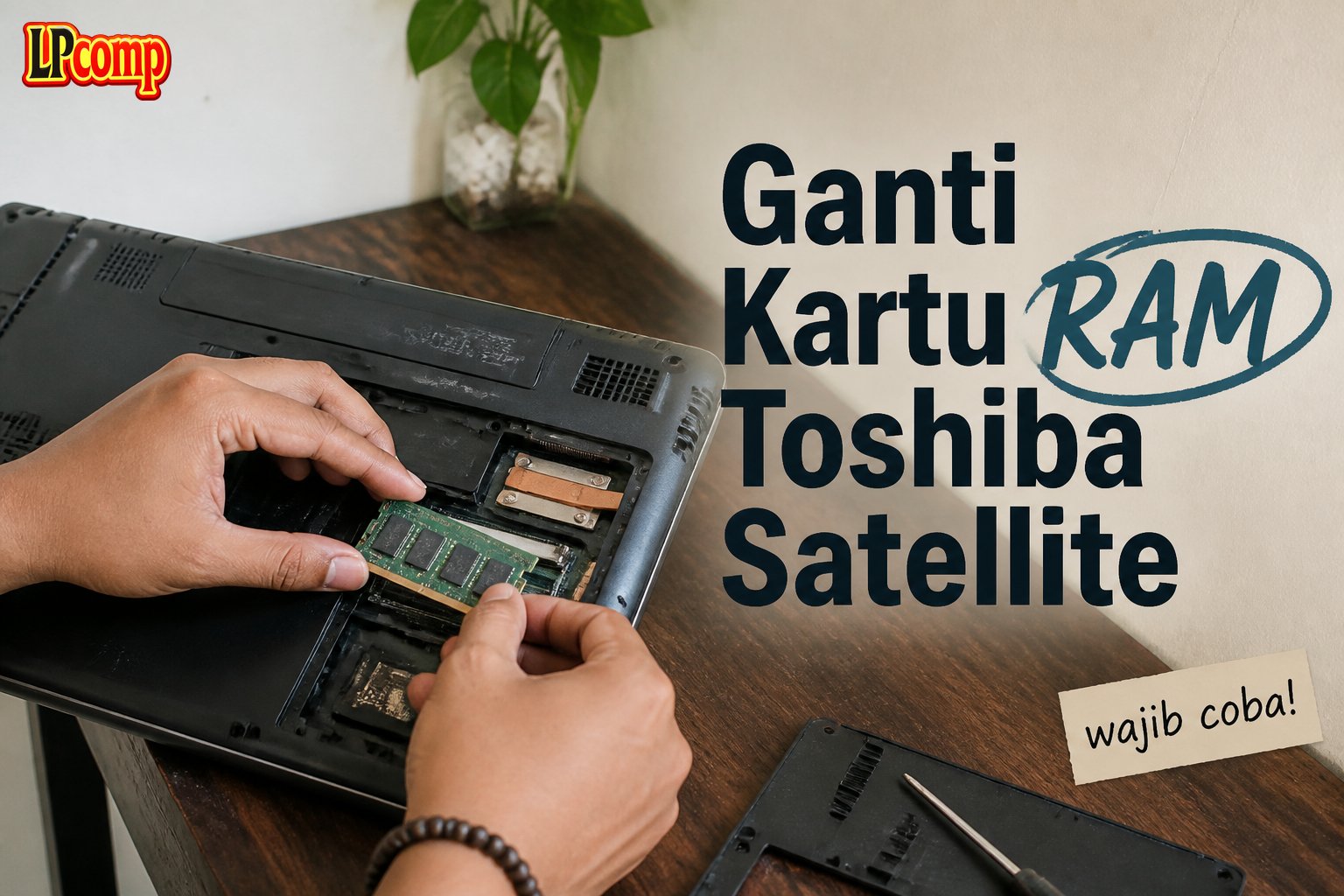 Ganti Kartu RAM Toshiba Satellite