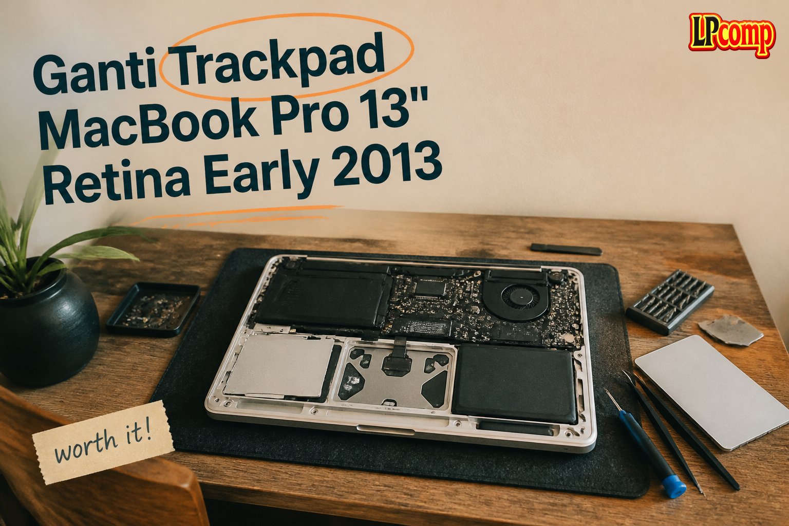 Ganti Trackpad MacBook Pro 13" Retina Early 2013