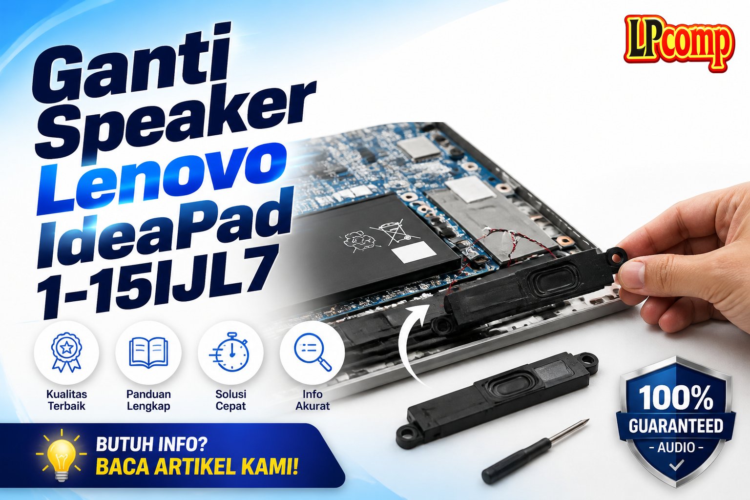 Ganti Speaker Lenovo IdeaPad 1-15IJL7
