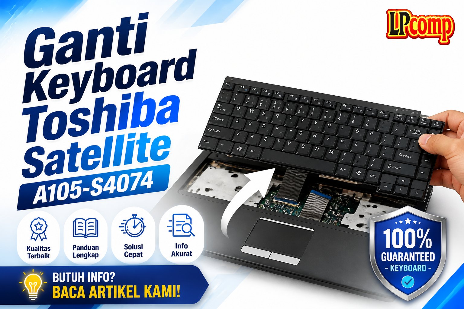 Ganti Keyboard Toshiba Satellite A105-S4074