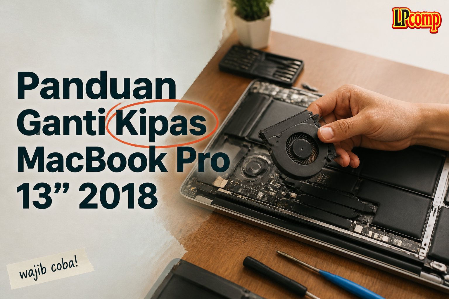 Panduan Ganti Kipas MacBook Pro 13" 2018