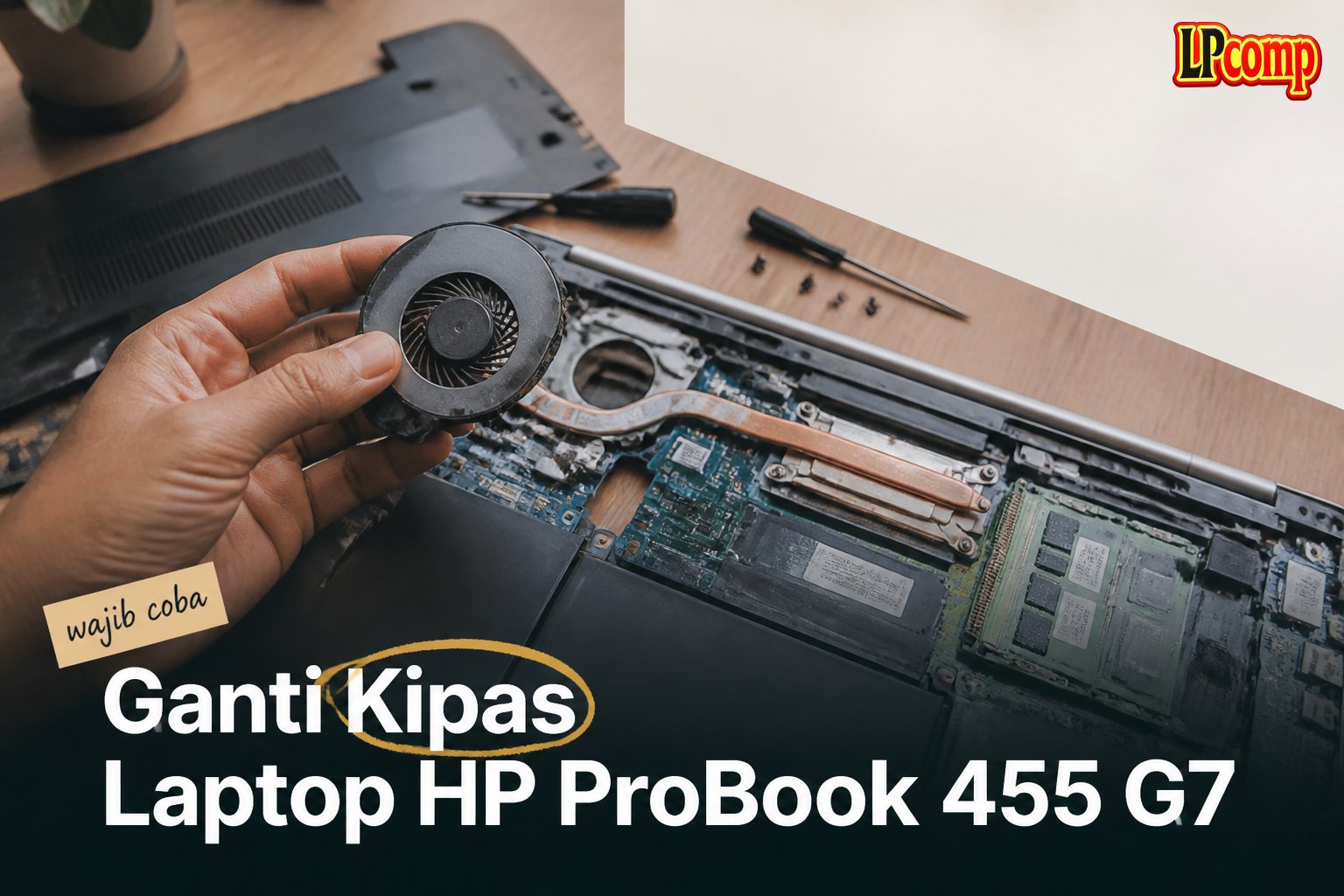 Ganti Kipas Laptop HP ProBook 455 G7