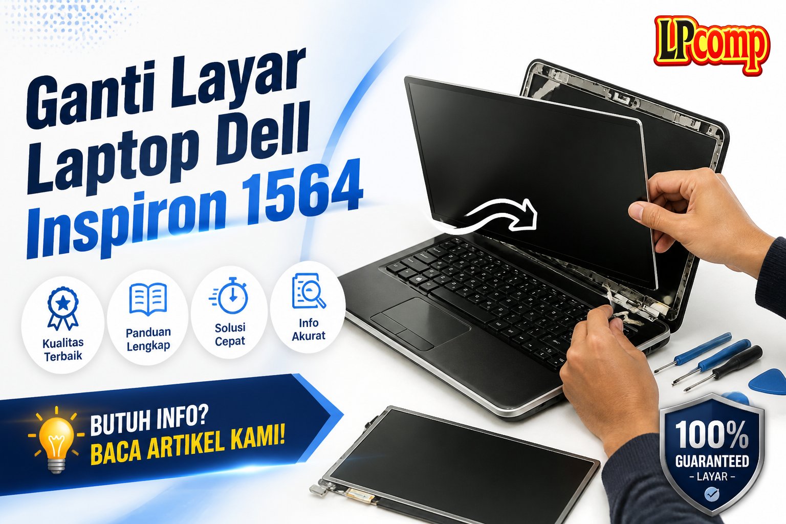 Ganti Layar Laptop Dell Inspiron 1564
