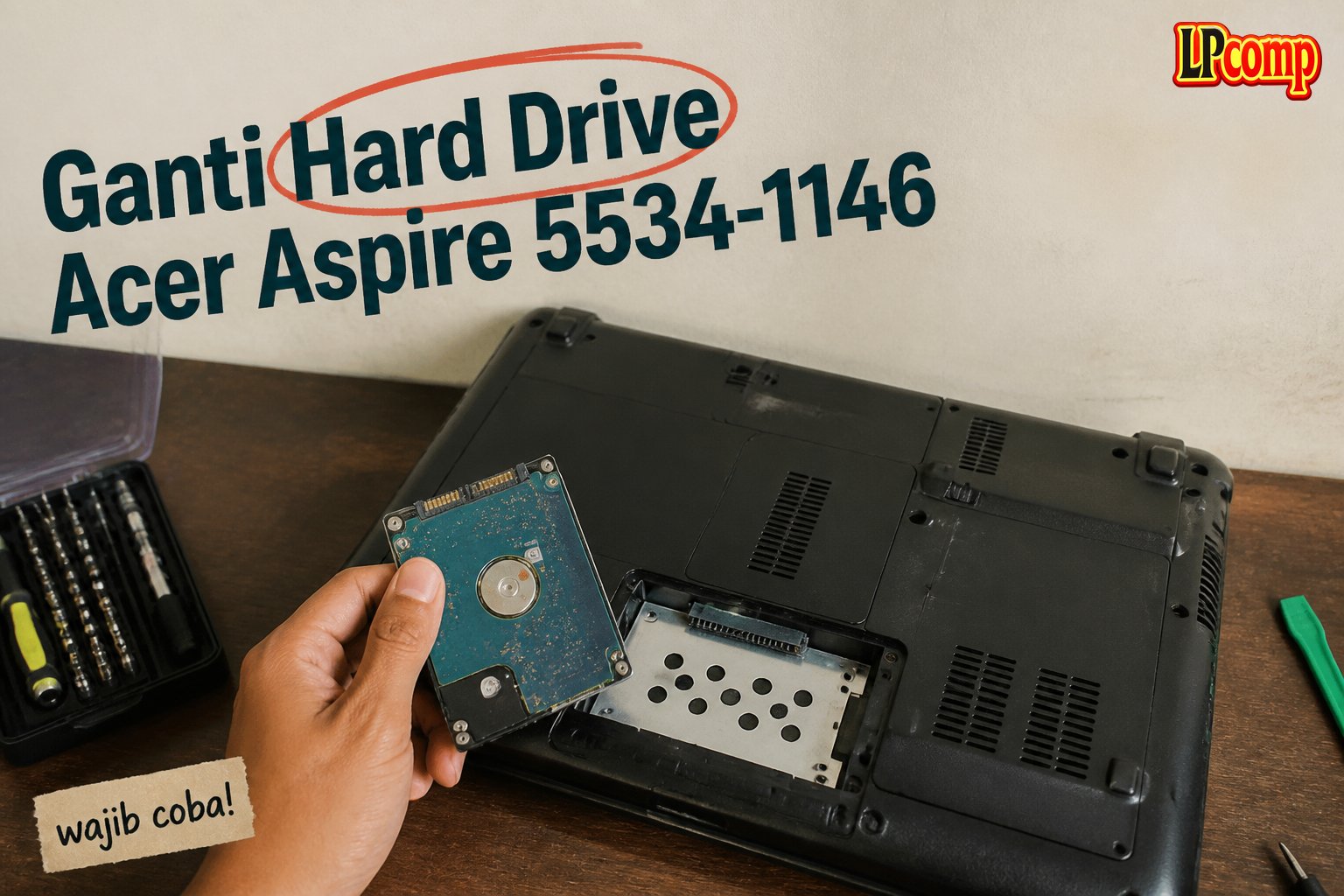 Ganti Hard Drive Acer Aspire 5534-1146