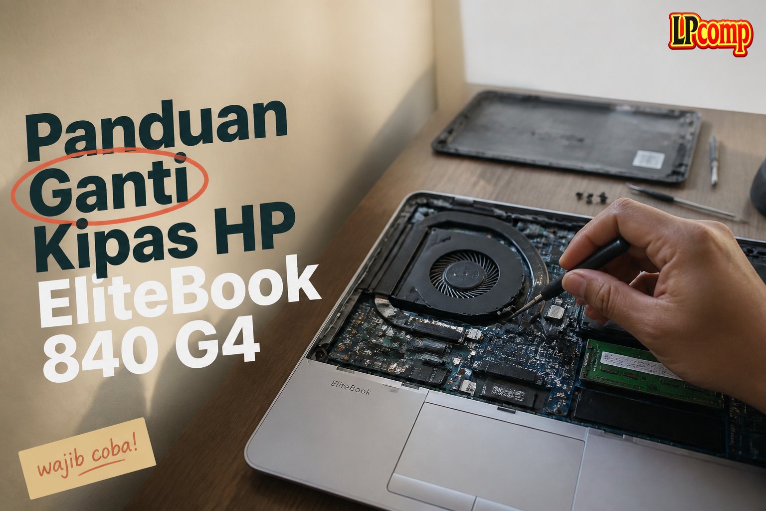 Panduan Ganti Kipas HP EliteBook 840 G4