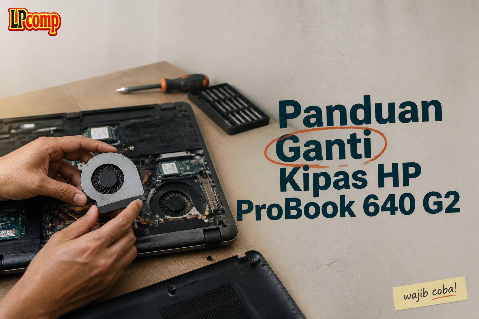 Panduan Ganti Kipas HP ProBook 640 G2