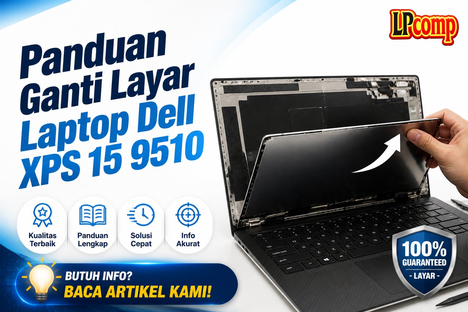 Panduan Ganti Layar Laptop Dell XPS 15 9510