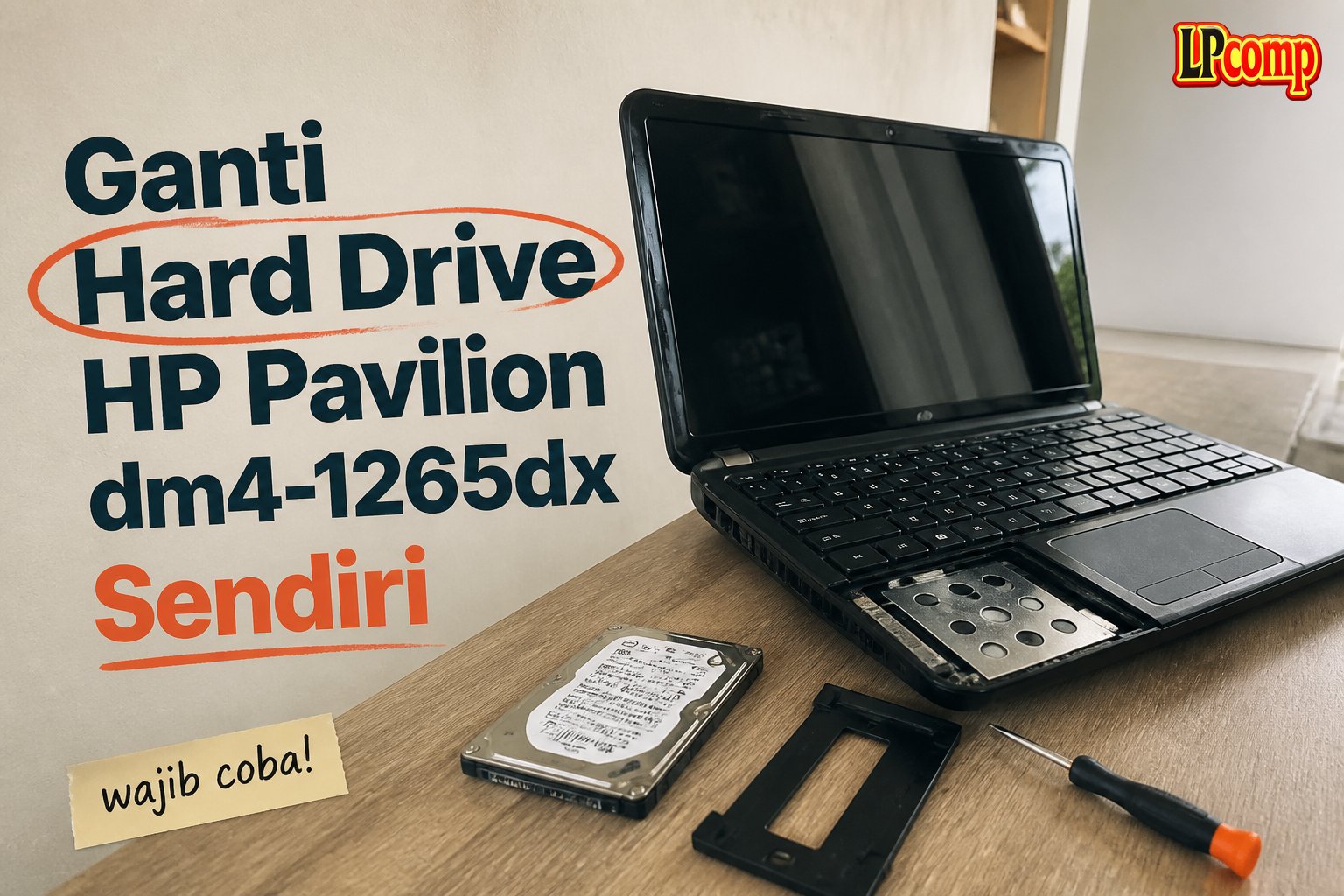 Ganti Hard Drive HP Pavilion dm4-1265dx Sendiri