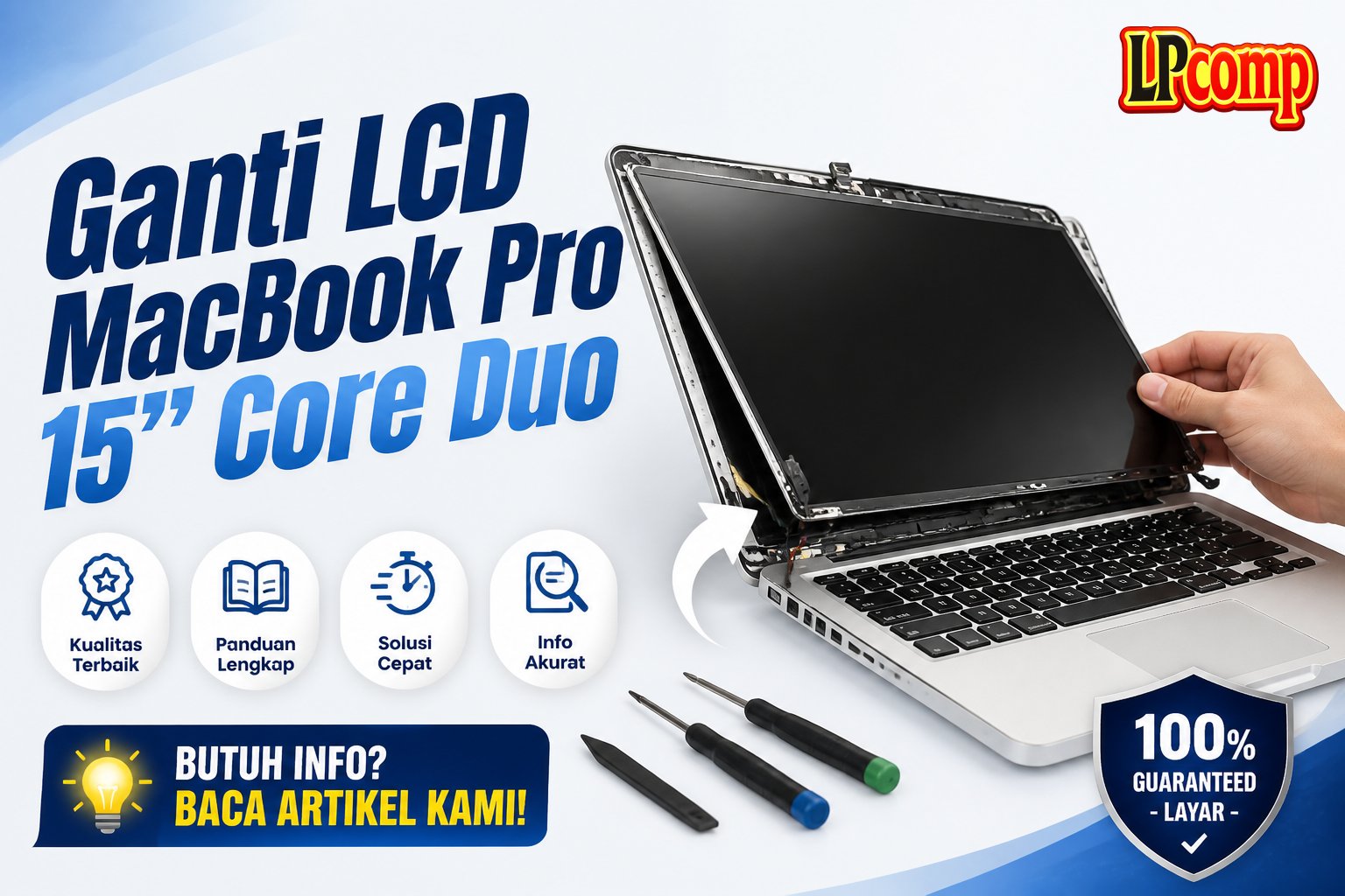 Ganti LCD MacBook Pro 15" Core Duo
