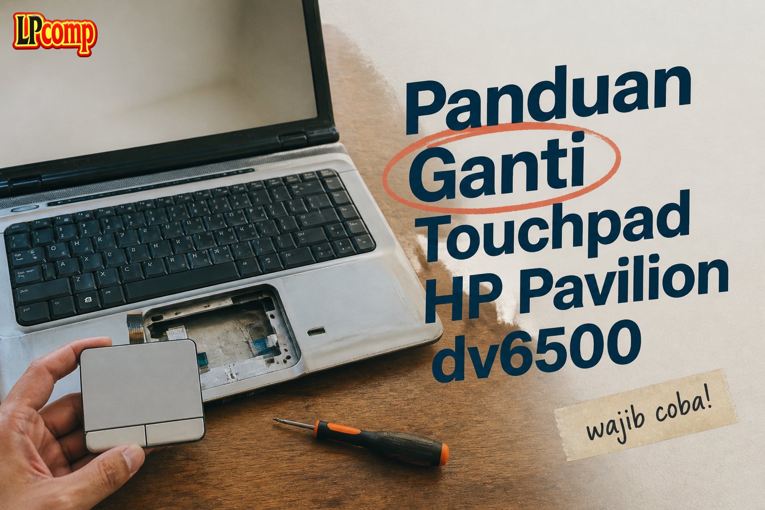 Panduan Ganti Touchpad HP Pavilion dv6500