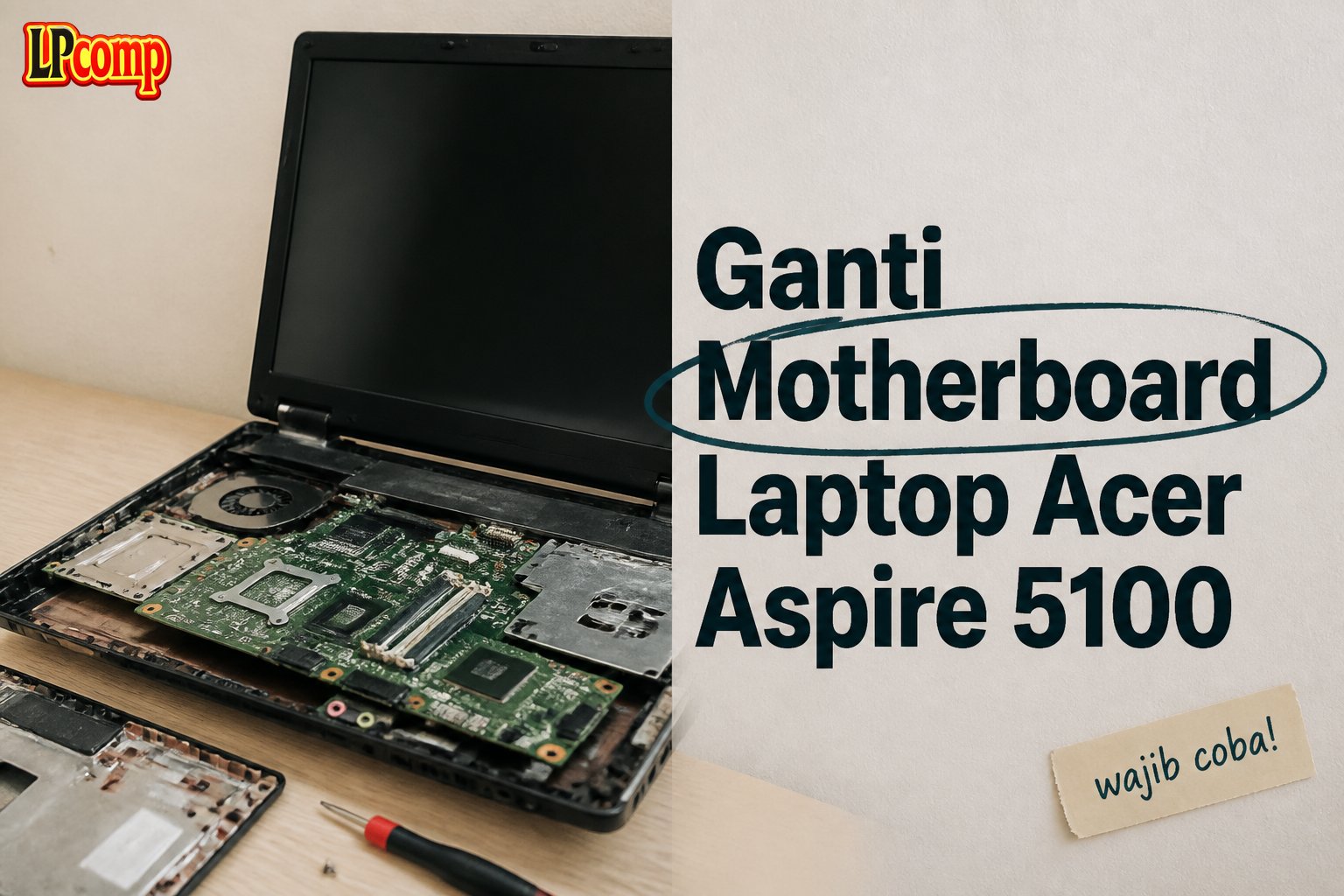 Ganti Motherboard Laptop Acer Aspire 5100