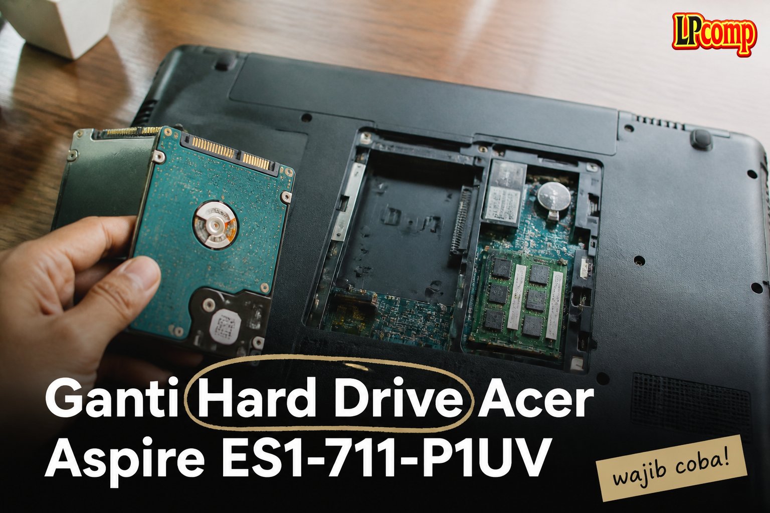 Ganti Hard Drive Acer Aspire ES1-711-P1UV