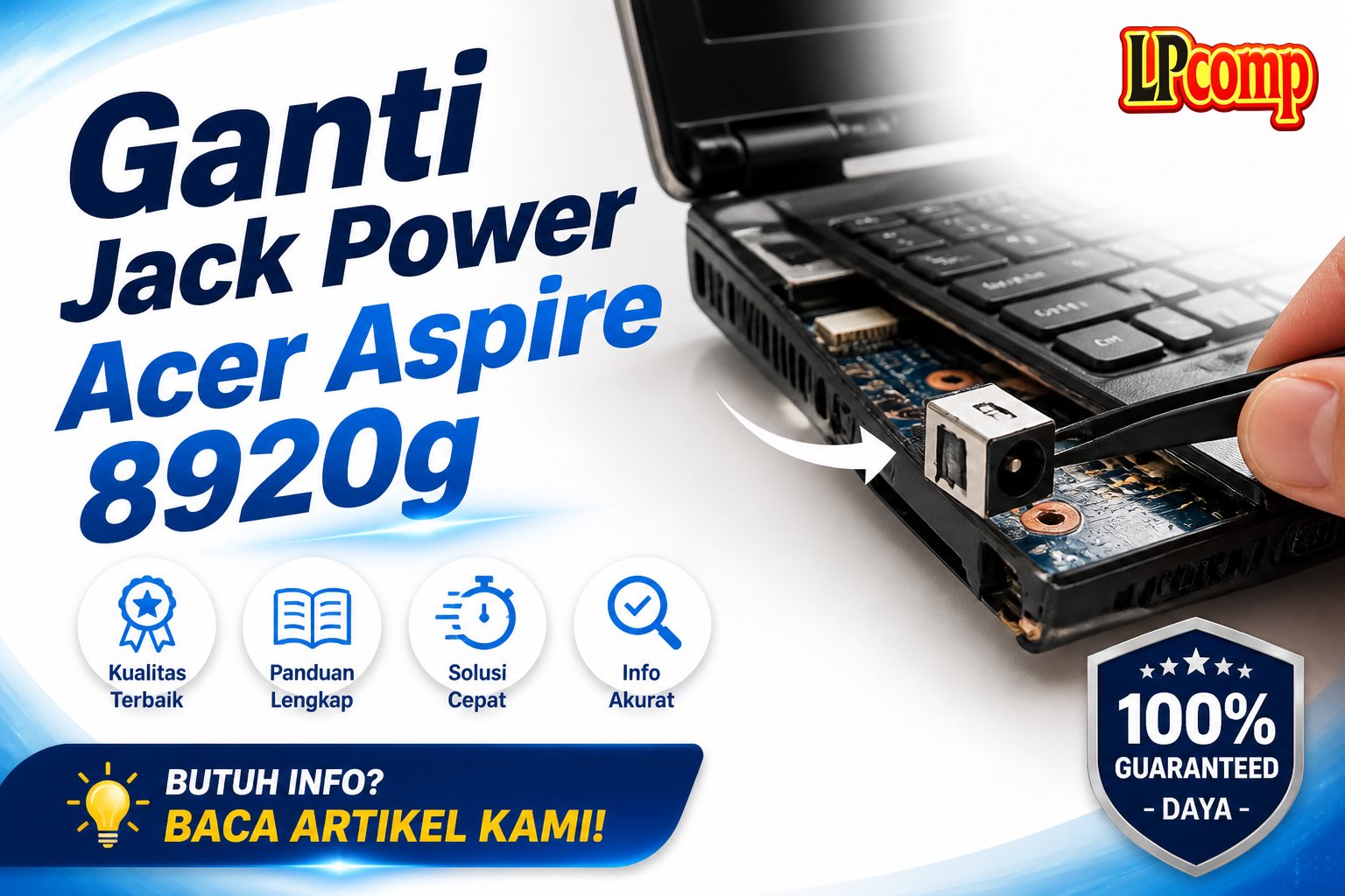 Ganti Jack Power Acer Aspire 8920g