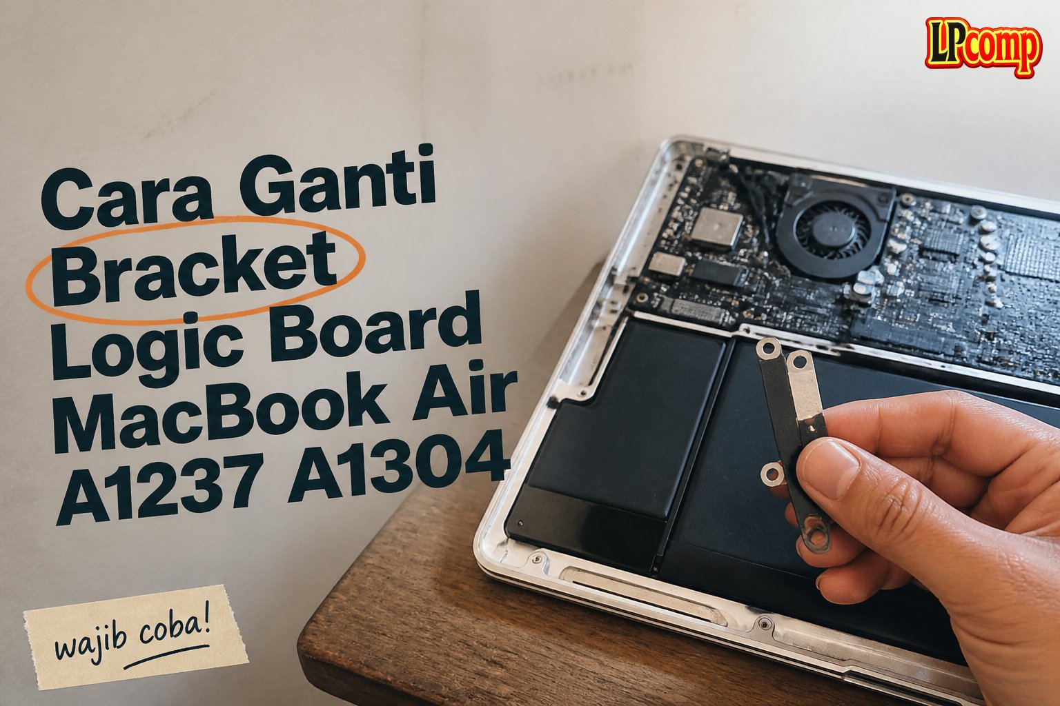 Cara Ganti Bracket Logic Board MacBook Air A1237 A1304