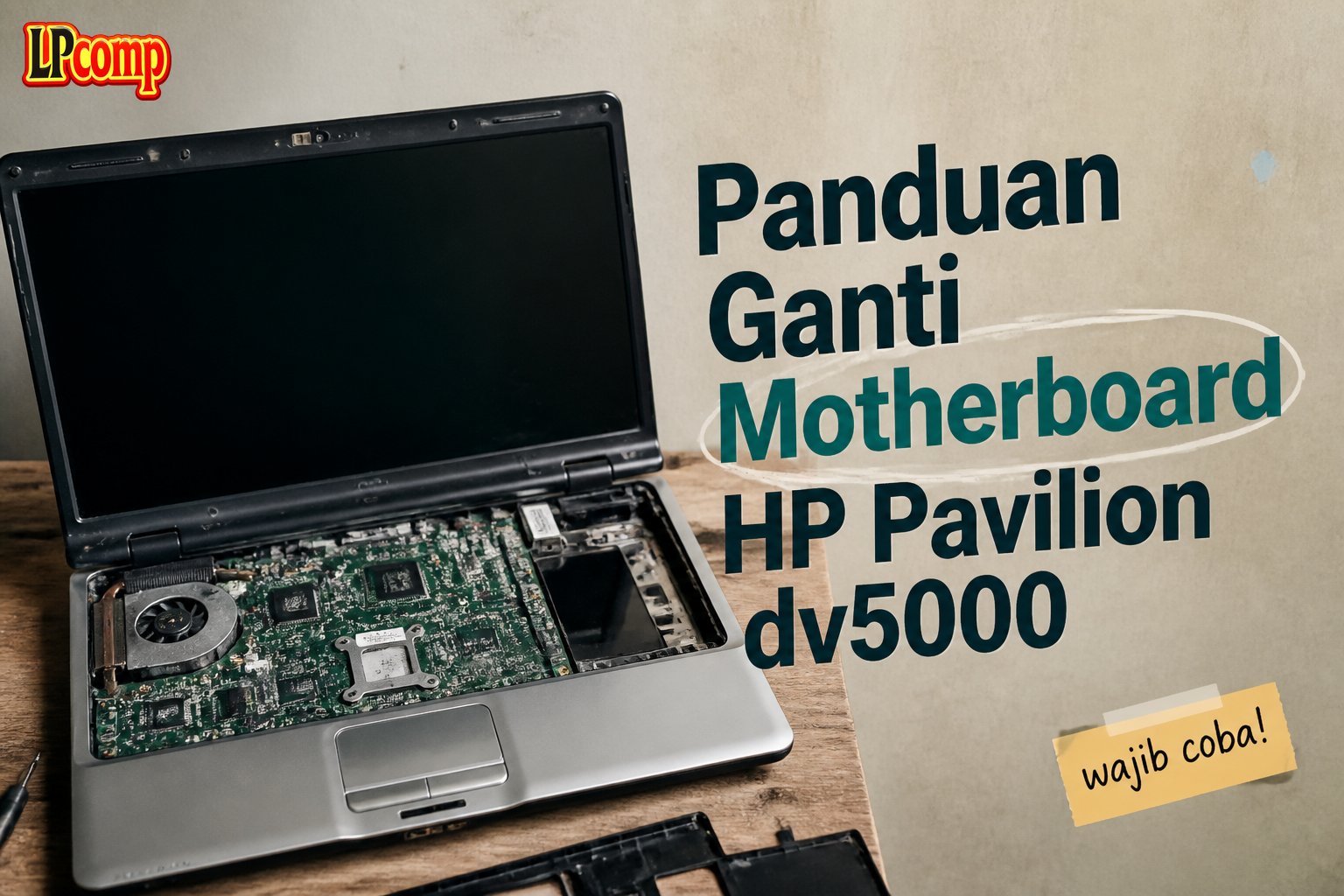 Panduan Ganti Motherboard HP Pavilion dv5000