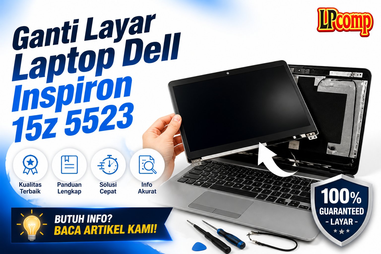 Ganti Layar Laptop Dell Inspiron 15z 5523