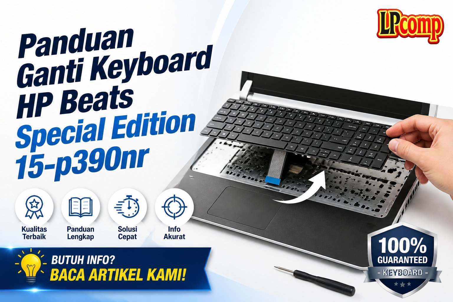 Panduan Ganti Keyboard HP Beats Special Edition 15-p390nr