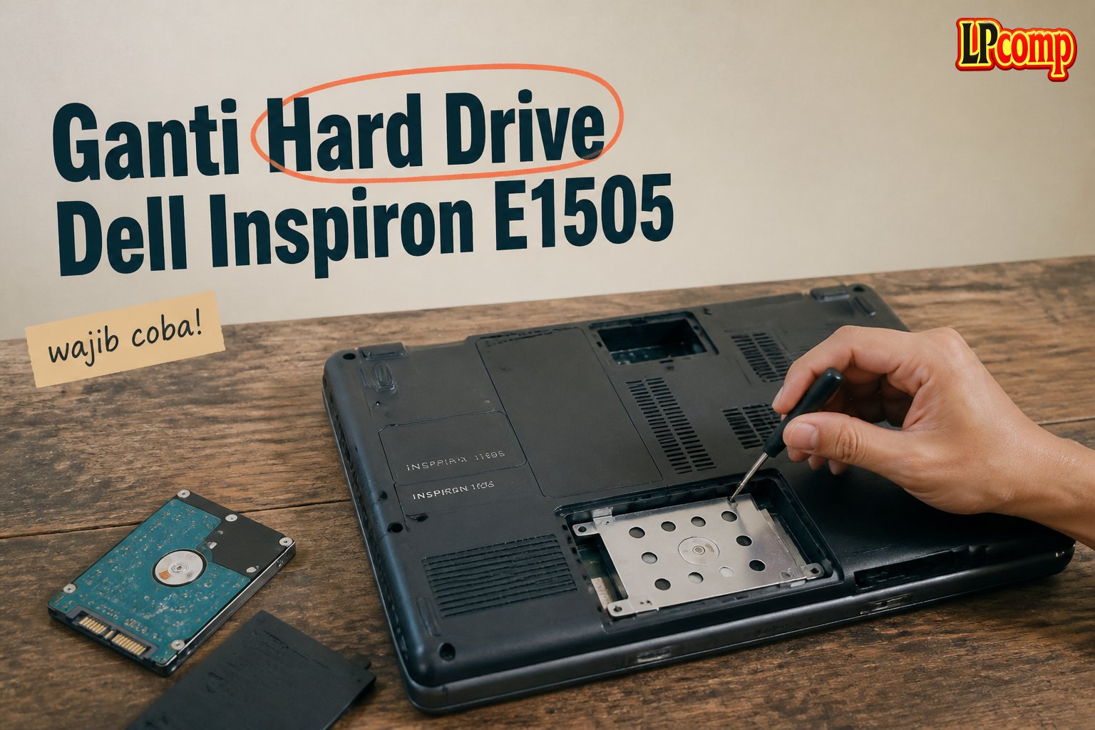 Ganti Hard Drive Dell Inspiron E1505