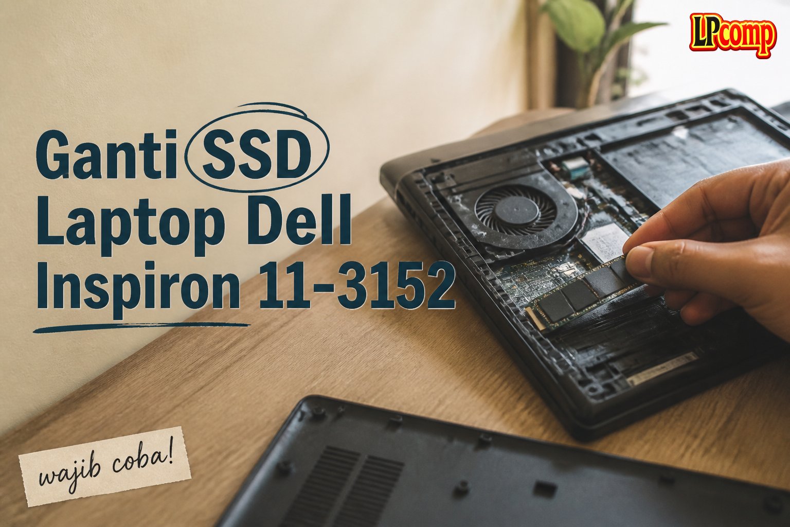 Ganti SSD Laptop Dell Inspiron 11-3152