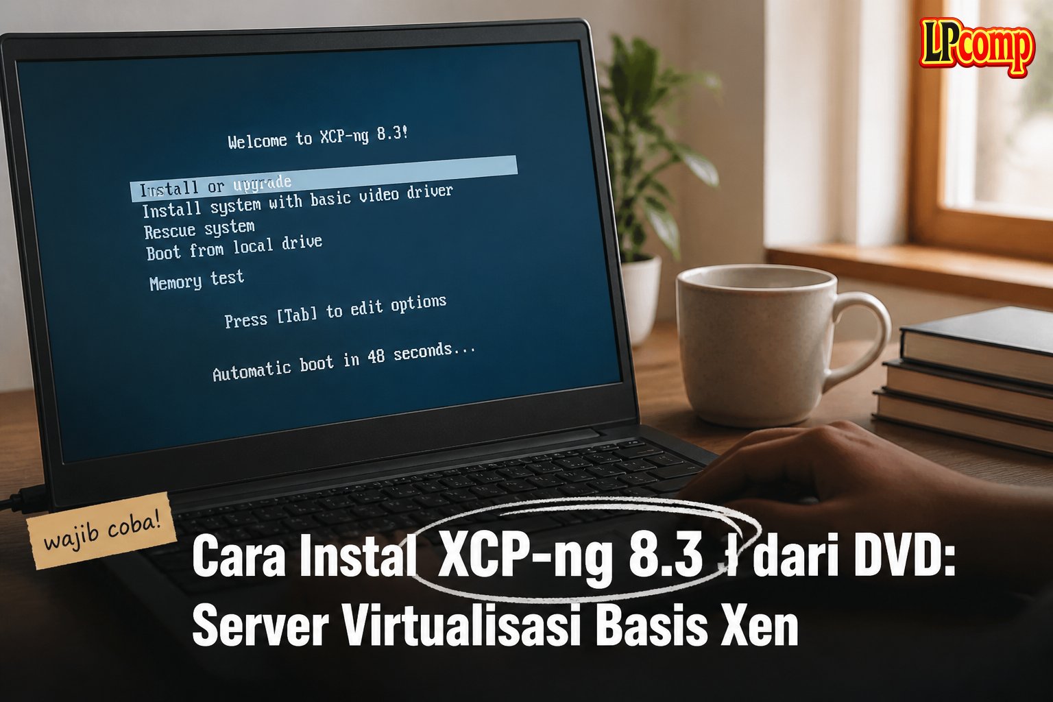 Cara Instal XCP-ng 8.3 dari DVD: Server Virtualisasi Basis Xen