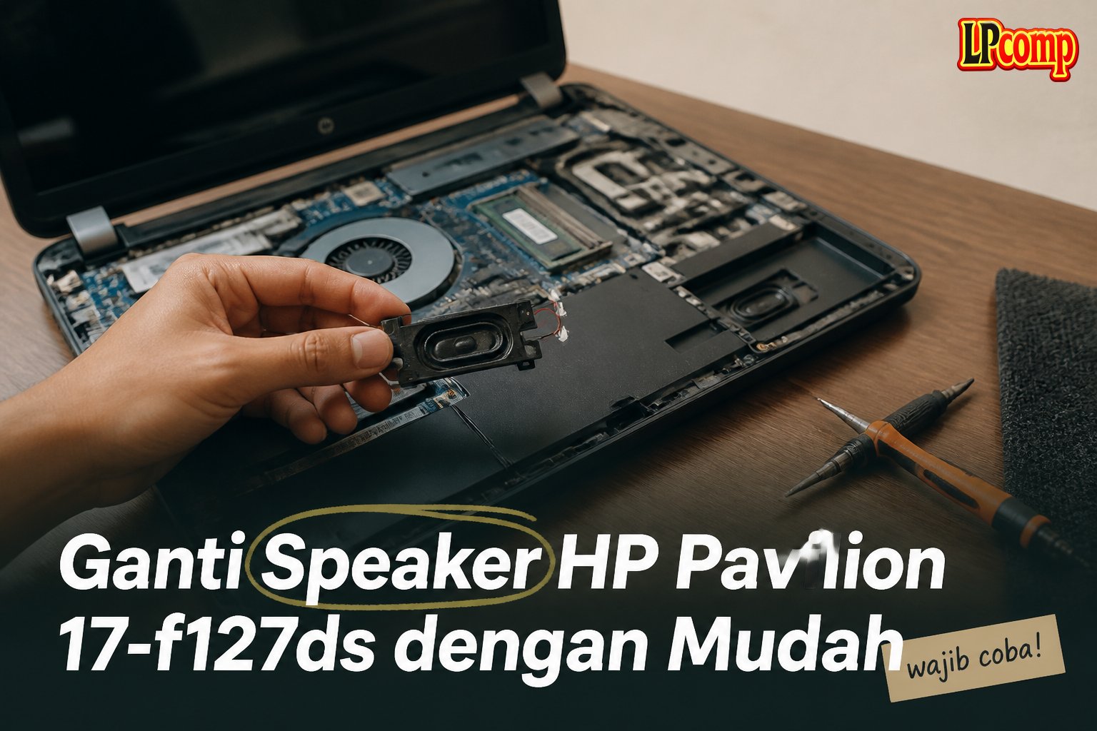 Ganti Speaker HP Pavilion 17-f127ds dengan Mudah