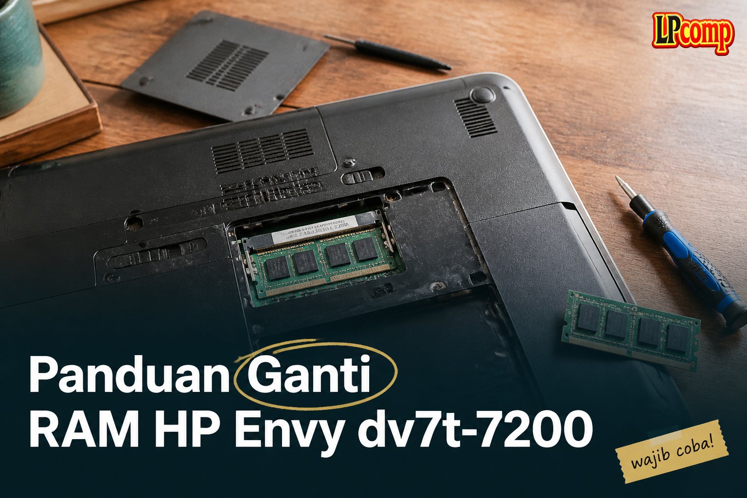 Panduan Ganti RAM HP Envy dv7t-7200